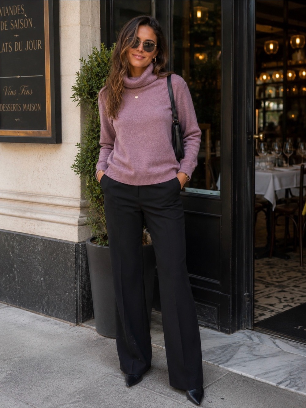 Cashmere Charter Club Dusty Pink Cowl-Neck Sweater